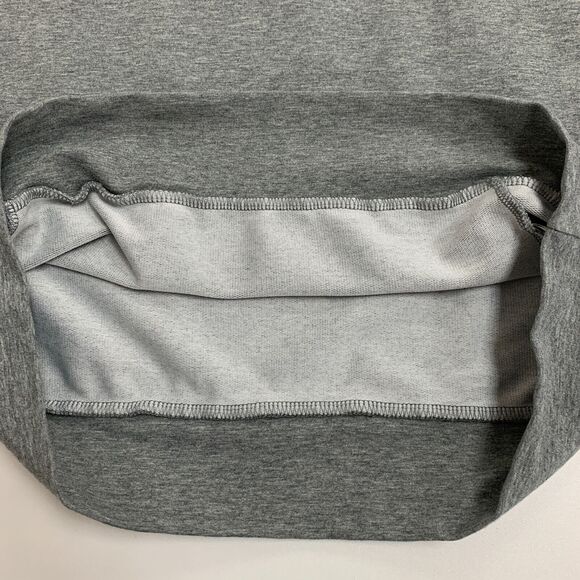 Puma Sweater Mens S Gray Black Quarter Zip Mock Neck Stretchlite Long Sleeves - Picture 8 of 13